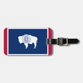 Étiquette À Bagage Drapeau du Wyoming