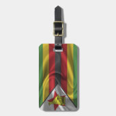 Étiquette À Bagage Drapeau du Zimbabwe (Devant Vertical)