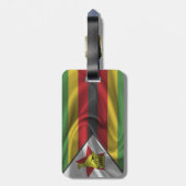 Étiquette À Bagage Drapeau du Zimbabwe (Dos Vertical)