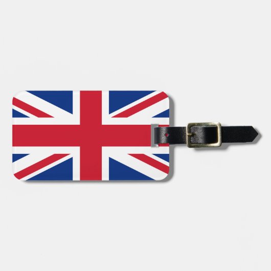 Étiquette À Bagage Drapeau d'Union Jack (Devant horizontal)