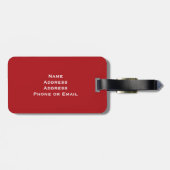 Étiquette À Bagage Drapeau d'Union Jack les Anglais (Dos horizontal)