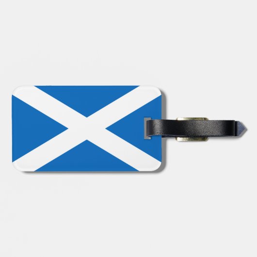 Étiquette À Bagage Drapeau écossais (Dos horizontal)