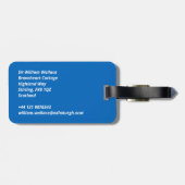 Étiquette À Bagage Drapeau écossais (Dos horizontal)