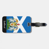 Étiquette À Bagage Drapeau écossais patriotique drapeaux écossais (Dos horizontal)