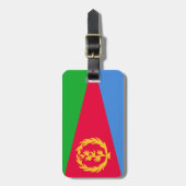 Étiquette À Bagage Drapeau Erythrée Easy ID Personnel (Devant Vertical)