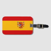 Étiquette À Bagage Drapeau Espagne (Devant Horizontal)