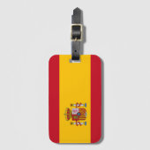 Étiquette À Bagage Drapeau Espagne (Devant Vertical)