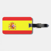 Étiquette À Bagage Drapeau espagnol (Dos horizontal)