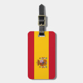 Étiquette À Bagage Drapeau espagnol (Devant Vertical)