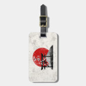 Étiquette À Bagage Drapeau et symboles du Japon ID153 (Devant Vertical)