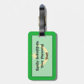 Étiquette À Bagage Drapeau facile de Mauritanie (Dos Vertical)