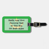 Étiquette À Bagage Drapeau facile de Mauritanie (Devant horizontal)