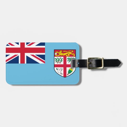 Étiquette À Bagage Drapeau Fidji (Devant horizontal)