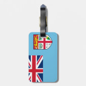 Étiquette À Bagage Drapeau Fidji (Dos Vertical)