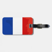 Étiquette À Bagage drapeau français (Dos horizontal)