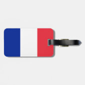 Étiquette À Bagage Drapeau français (Dos horizontal)