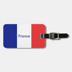 Étiquette À Bagage Drapeau français Tricolore