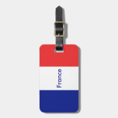 Étiquette À Bagage Drapeau français Tricolore (Devant Vertical)