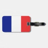 Étiquette À Bagage Drapeau français Tricolore (Dos horizontal)