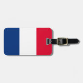 Étiquette À Bagage Drapeau France (Devant horizontal)