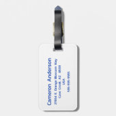 Étiquette À Bagage Drapeau gay pride personnalisé (Dos Vertical)