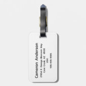 Étiquette À Bagage Drapeau Genderfluide Personnalisé (Dos Vertical)