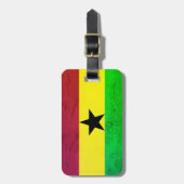 Étiquette À Bagage Drapeau Ghana (Afrique de l'Ouest) (Devant Vertical)