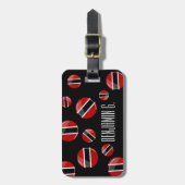 Étiquette À Bagage Drapeau glacé de Trinité-et-Tobago (Devant Vertical)