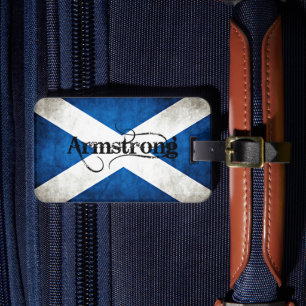 Étiquette À Bagage drapeau grunge armstrong
