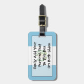 Étiquette À Bagage Drapeau Guatemala Easy ID Personal (Devant Vertical)