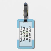 Étiquette À Bagage Drapeau Guatemala Easy ID Personal (Dos Vertical)