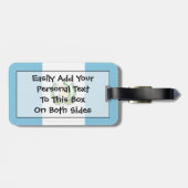 Étiquette À Bagage Drapeau Guatemala Easy ID Personal (Dos horizontal)