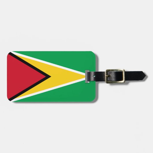 Étiquette À Bagage Drapeau Guyana Easy ID Personal (Devant horizontal)