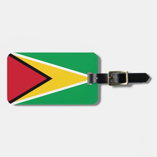Étiquette À Bagage Drapeau Guyana Easy ID Personal (Devant horizontal)