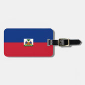 Étiquette À Bagage Drapeau Haïti (Devant horizontal)