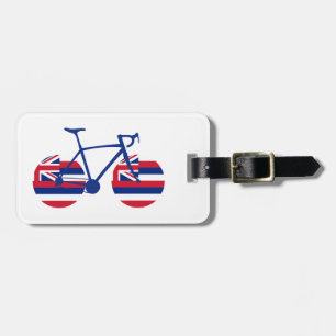 Étiquette À Bagage Drapeau Hawaï à vélo