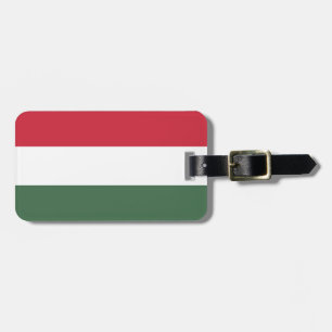 Étiquette À Bagage Drapeau Hongrie