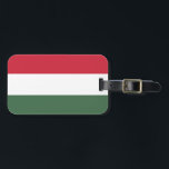 Étiquette À Bagage Drapeau Hongrie<br><div class="desc">Drapeau Hongrie</div>