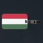 Étiquette À Bagage Drapeau Hongrie<br><div class="desc">Drapeau Hongrie</div>
