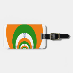 Étiquette À Bagage Drapeau indien Kaleidoscope : Unité et patriotisme