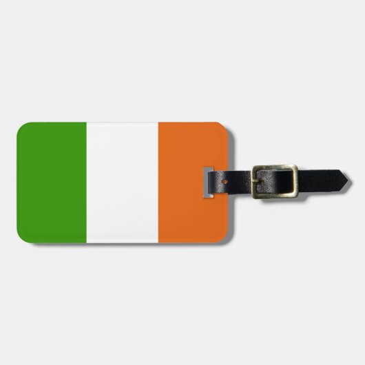 Étiquette À Bagage Drapeau irlandais (Devant horizontal)