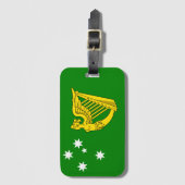 Étiquette À Bagage Drapeau irlandais australien (Devant Vertical)