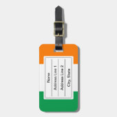 Étiquette À Bagage Drapeau irlandais Bagage Tag (Devant Vertical)
