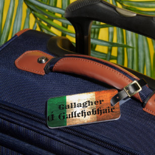 Étiquette À Bagage Drapeau irlandais Gallagher