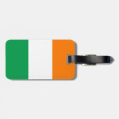 Étiquette À Bagage Drapeau irlandais nommé fait sur commande (Dos horizontal)