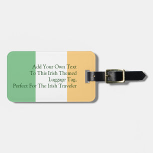 Étiquette À Bagage Drapeau irlandais personnalisable