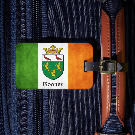 Étiquette À Bagage Drapeau irlandais Rooney (Insitu Rectoal 4)
