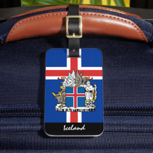 Étiquette À Bagage Drapeau islandais Patriotic Islande Luggings Tags,
