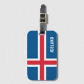 Étiquette À Bagage Drapeau Islande (Devant Vertical)