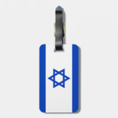 Étiquette À Bagage Drapeau Israël (Dos Vertical)